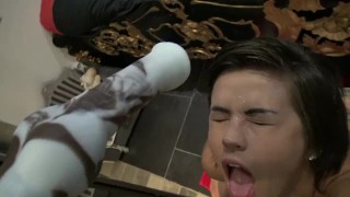 Suck  Cock Dildo and Received A Cumshot in Face by Vic Alouqua